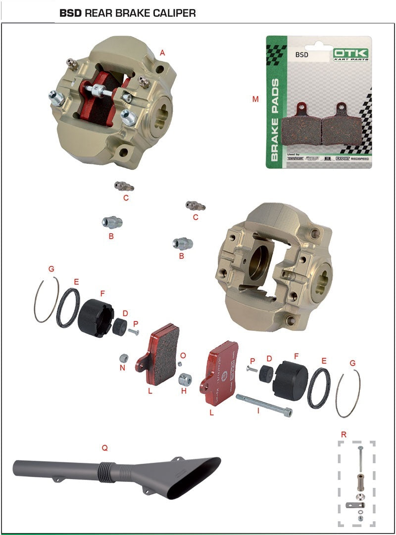 OTK-TonyKart BSD Brake Caliper