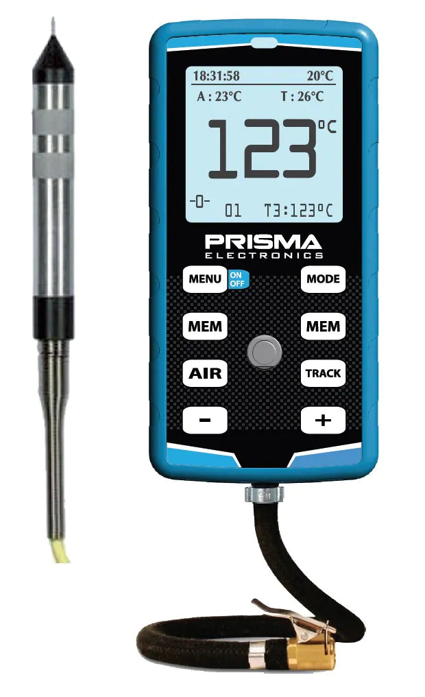 Prisma Digital tire pressure gauge with Needle Pyrometer