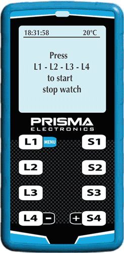 Prisma Multi driver stopwatch for motorsports