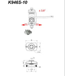 Caster Adjuster, 10mm   Kingpin  Pitch 1,5mm