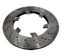 TONY KART 206mm BRAKE ROTOR CROSS DRILLED INTERNALLY VENTED -AFTERMARKET