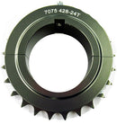 428 50mm 7075 Alloy Aluminum Zero Gap Sprocket