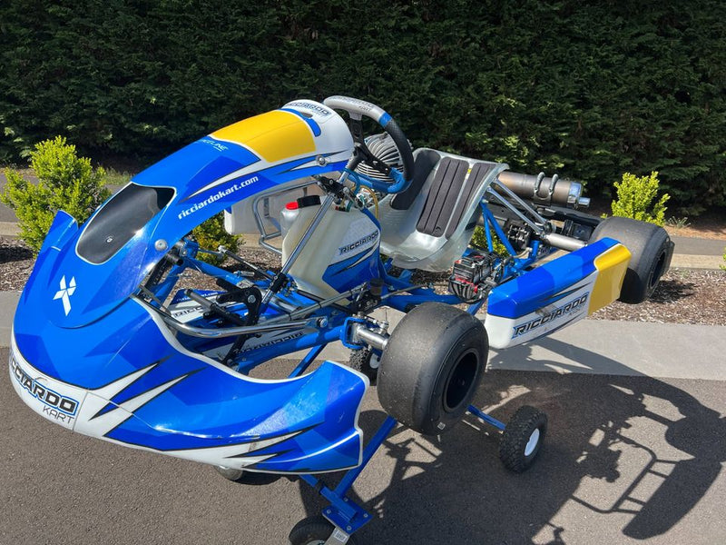 2022 Ricciardo kart + vortex vlr engine & spares kit