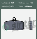 Sodi Rear Brake Pad Set