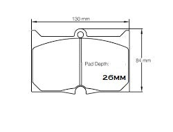 Porsche 935  Pagid Front Brake Pads RSH3