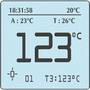 Prisma Digital tire pressure gauge with Needle Pyrometer