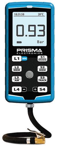 Prisma Digital tire pressure gauge with Infrared  Pyrometer and Stopwatch