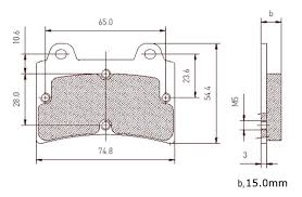 Arrow Kart Rear Brake Pad Pair