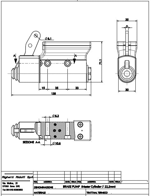 Speed EVO Master Cylinder