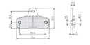 Birel-MBA-DFM-Tibi Front Brake Pad Set