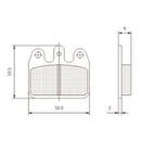 CRG CARBON TECH VEN 05 REAR BRAKE PADS