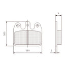 RIGHETTI RIDOLFI CARBON TECH   MA 20  REAR BRAKE PADS