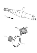 ROK GP Exhaust & Water Pump