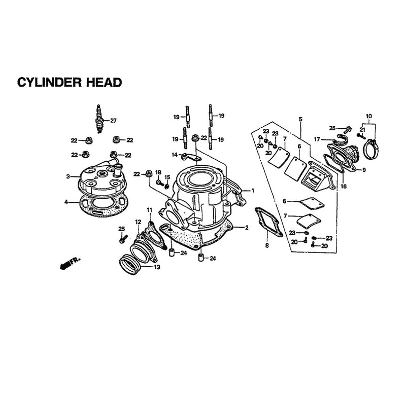 CYLINDER HEAD  CR80