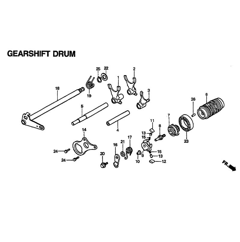 GEARSHIFT DRUM CR80/85