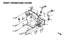 RIGHT CRANKCASE COVER  CR80/85