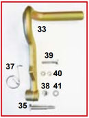 CRG ALUMINUM FORGED BRAKE PEDAL COMPLETE GOLD