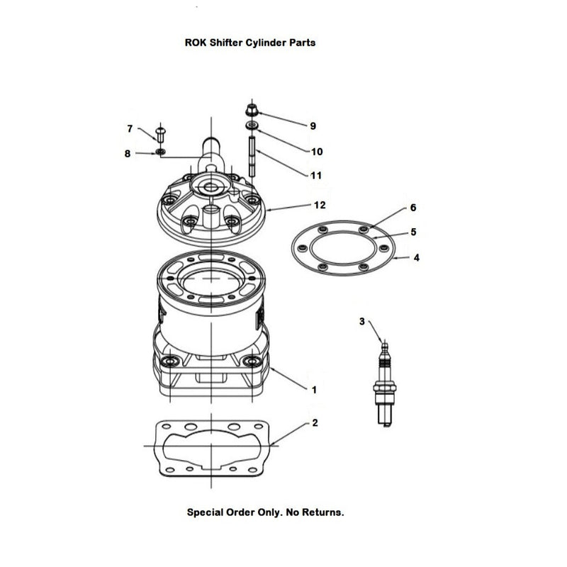 ROK Shifter Cylinder Parts