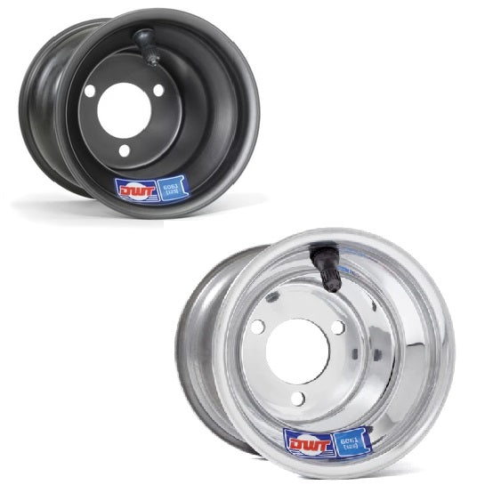 6 DWT Douglas Classic Kart Wheels – Polished Aluminum, 2.5 Inch Bolt Circle, Go Kart Wheels – Made In USA