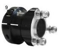 9. CRG REAR WHEEL HUB 50X 75 BLACK COMPLETE