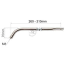 Adjustable bent seat strut - short