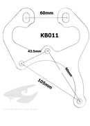 Caliper Bracket - 4 Bolt type K879/K880 brake calipers