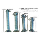 Drilled Flat Head Bolt with Safety clip