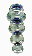 Metric flange Nylon lock nut   5/ 6/ 8/10mm