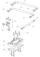 ROK GP Motor Mount & Cooling Pipes