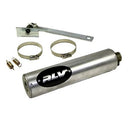 Silencer  Kart RLV 3" X 12" * 1" inlet  Cr 125 & Most 125 pipes